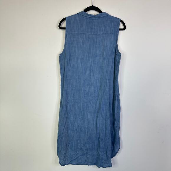 CP Shades Chambray Cotton Dress Size Small - Picture 6 of 8